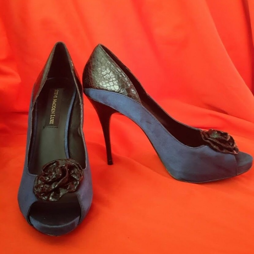 Steve Madden Luxe High Heel Formal Open Toe Shoes